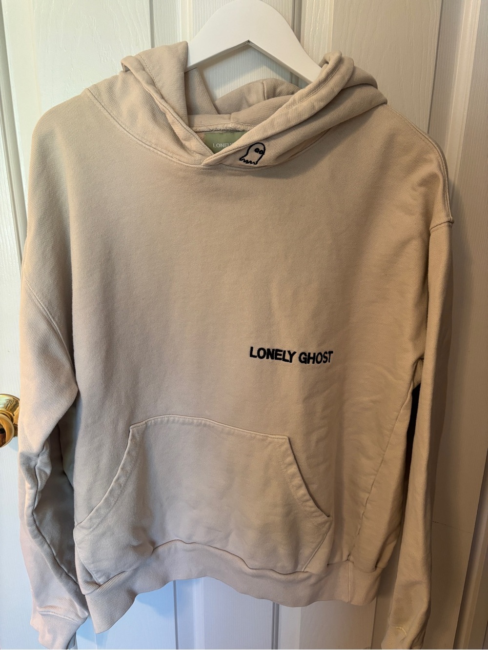 Lonely Ghost Beige Ghost Hoodie